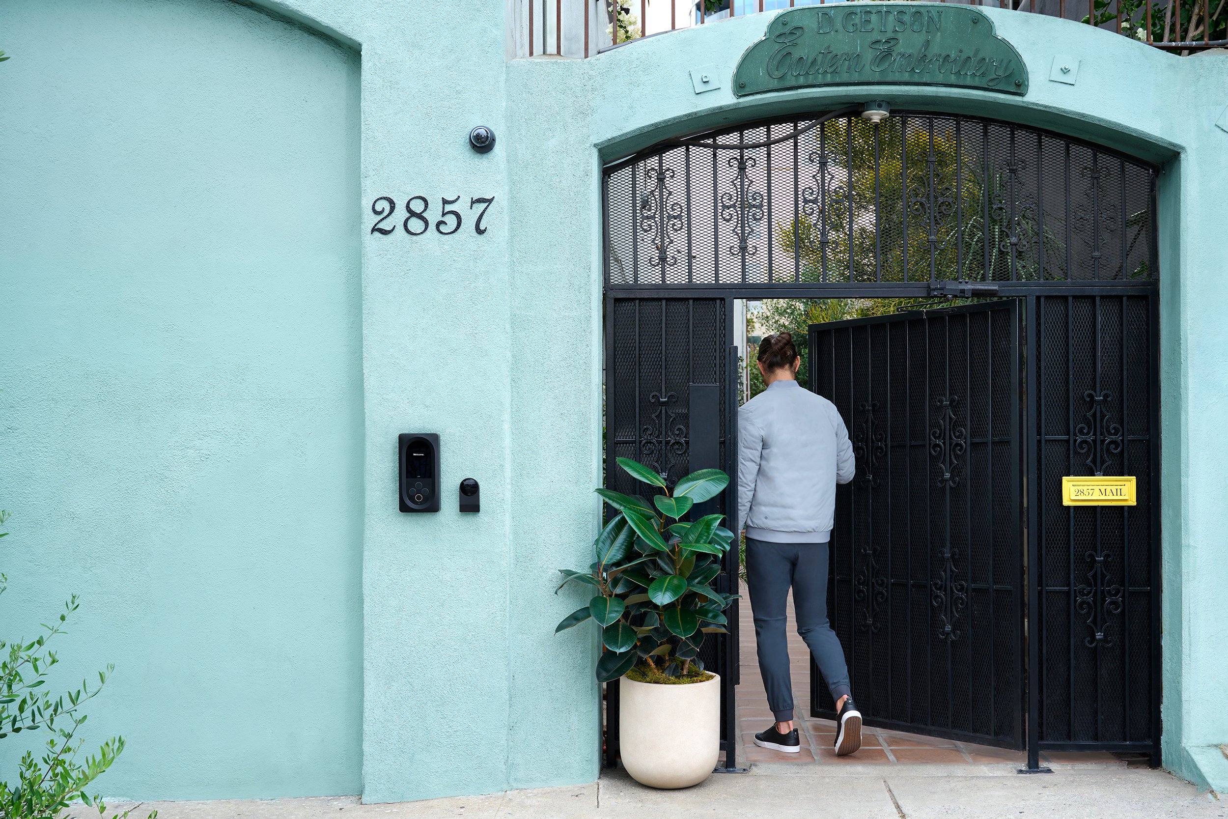 LA-style gated front entry